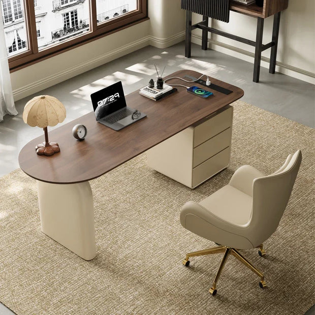 Study Computer Desk Table Solid Wood Drawers Office Supplies Conference Desk Table Room Table Pour Ordinateur Home Furniture