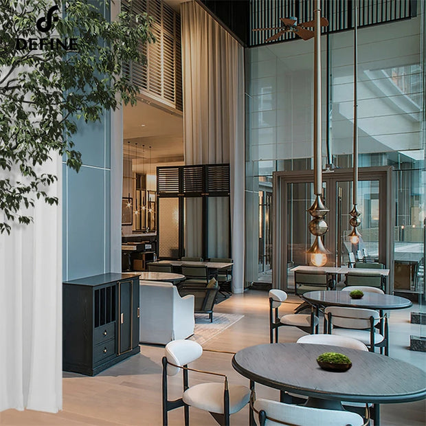 Complete Furniture Modern Minimalistic Style Custom Made Light Luxury Hotel Restaurant Furniture Sets