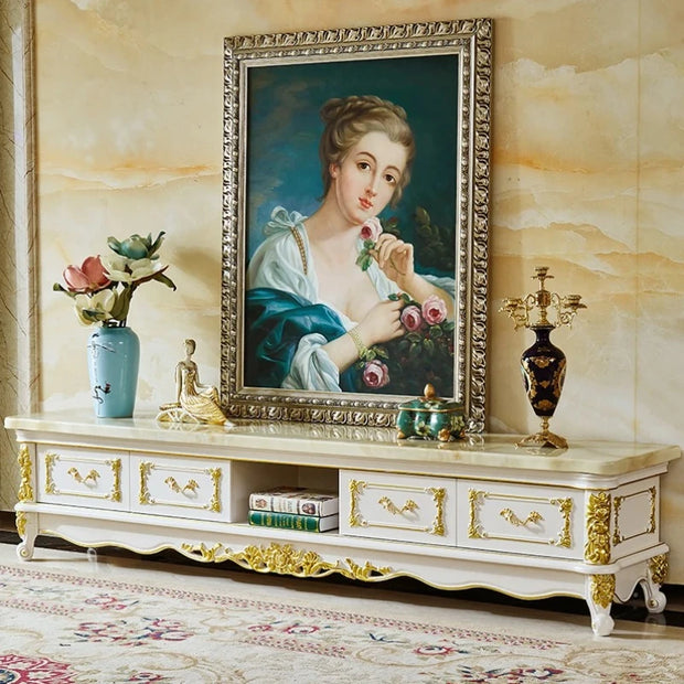 Luxury White Tv Cabinet Wood Storage Standing Modern Cabinet Entertainment Center Meuble Tv Suspendu Mural Living Room Furniture
