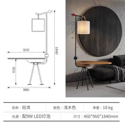 Creative Multifunctional Living Room Tea Room Sofa  Corners Movable Solid Wood Wooden Style for Home Use Including Light Bulbs