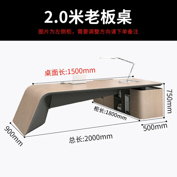 Modern Minimalist Multi Office Desk Creative Solid Wood Professional Computer Office Organizer Minimalist Research Furniture