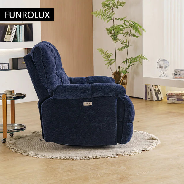 Modern Multifunctional Fabric Sofa Living Room Leisure Recliner Sofa Electric Sofa Hotel Club Leisure Recliner