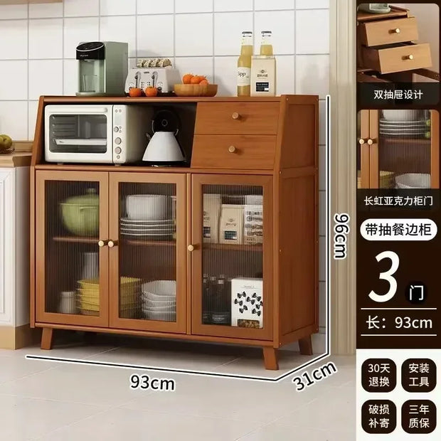 Kitchen Island Buffet Cabinet with Storage, 36.6" Large Sideboard Buffet Cabinet, Farmhouse Kitchen Cabinet Display Cabinet