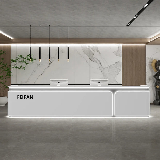 Executive Aesthetic Reception Desks Simple Company Best Desks Modern Luxury Salon Industrial Escritorio Commercial Furniture