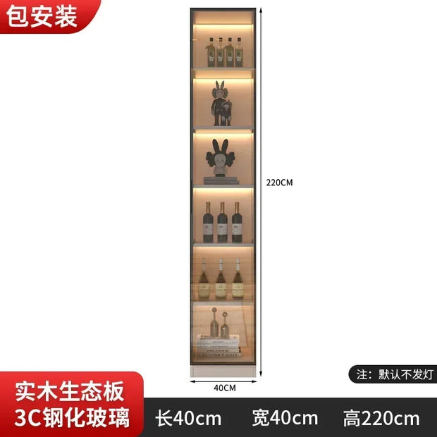 Large Modern Kitchen CabinetHutch Storage Sideboards Freestanding Kitchen Pantry with Glass Doors and Drawers Sideboard Buffet