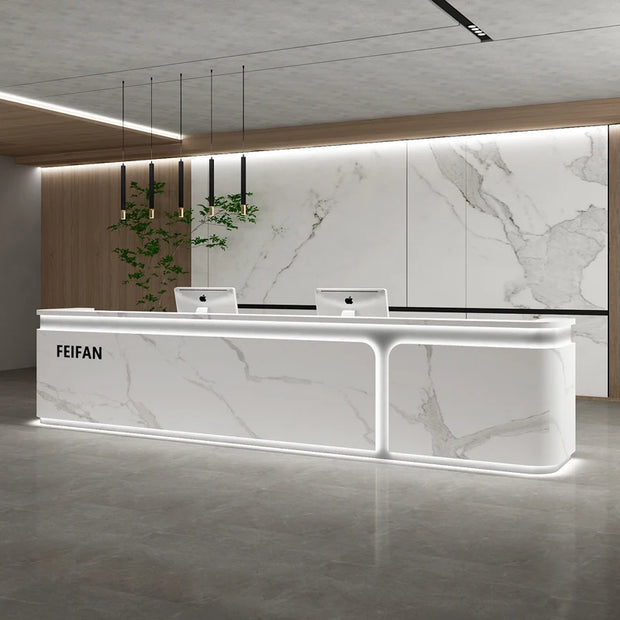Executive Aesthetic Reception Desks Simple Company Best Desks Modern Luxury Salon Industrial Escritorio Commercial Furniture