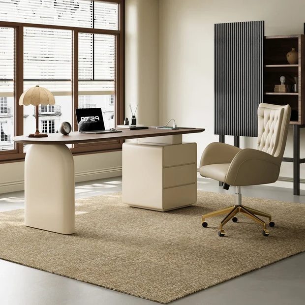 Study Computer Desk Table Solid Wood Drawers Office Supplies Conference Desk Table Room Table Pour Ordinateur Home Furniture