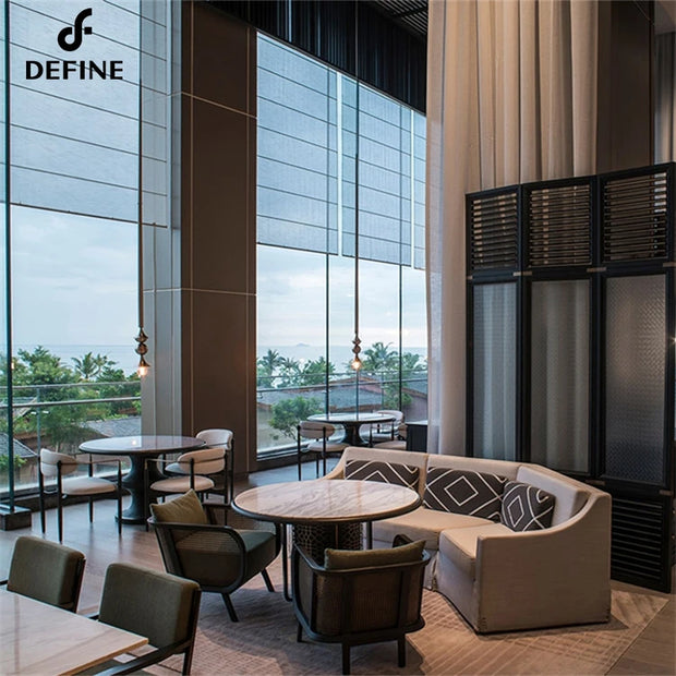 Complete Furniture Modern Minimalistic Style Custom Made Light Luxury Hotel Restaurant Furniture Sets