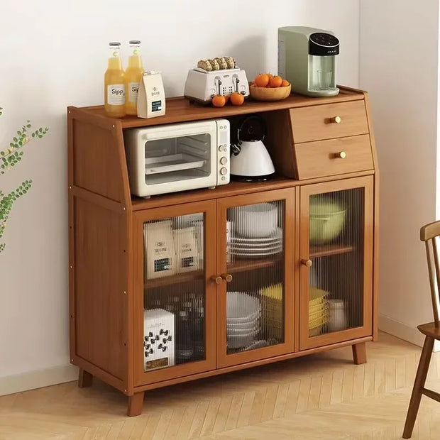 Kitchen Island Buffet Cabinet with Storage, 36.6" Large Sideboard Buffet Cabinet, Farmhouse Kitchen Cabinet Display Cabinet