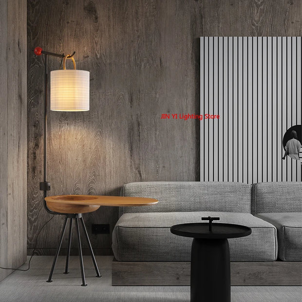 Creative Multifunctional Living Room Tea Room Sofa  Corners Movable Solid Wood Wooden Style for Home Use Including Light Bulbs