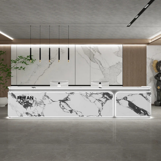 Executive Aesthetic Reception Desks Simple Company Best Desks Modern Luxury Salon Industrial Escritorio Commercial Furniture