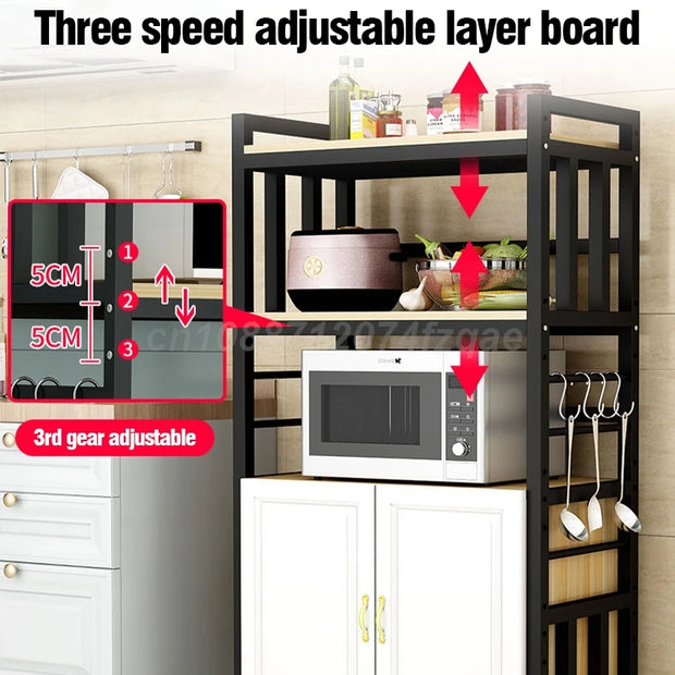 Kitchen  Islands Shelf  Storage Rack Home Organizer Cabinet Furniture With Non-slip Feet For Kitchens Complete Cabinets