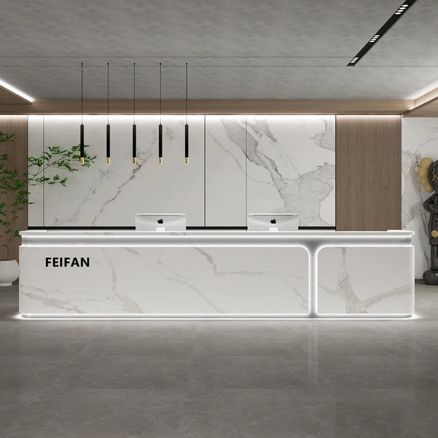 Executive Aesthetic Reception Desks Simple Company Best Desks Modern Luxury Salon Industrial Escritorio Commercial Furniture