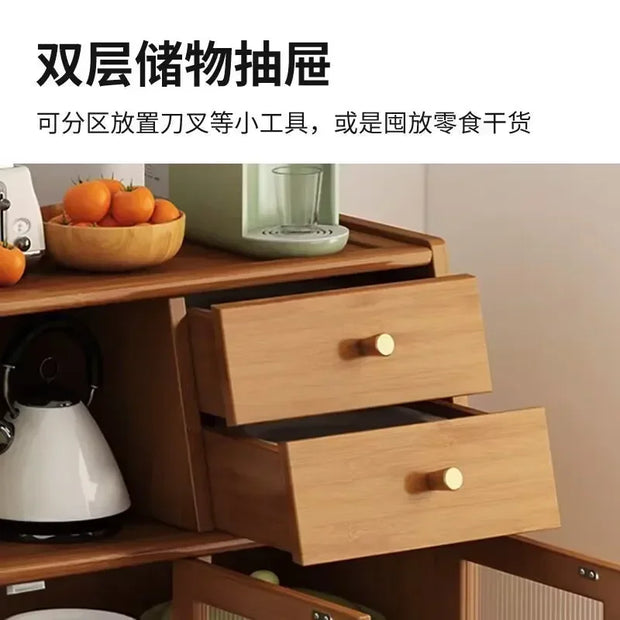 Kitchen Island Buffet Cabinet with Storage, 36.6" Large Sideboard Buffet Cabinet, Farmhouse Kitchen Cabinet Display Cabinet