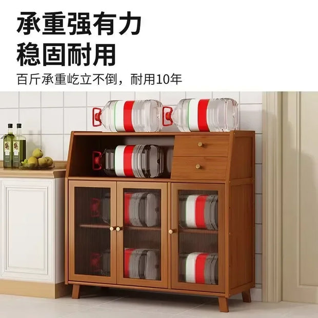 Kitchen Island Buffet Cabinet with Storage, 36.6" Large Sideboard Buffet Cabinet, Farmhouse Kitchen Cabinet Display Cabinet