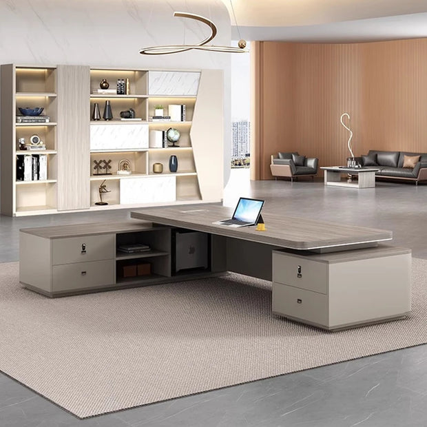 Standing Adjustable Office Desks Modern Extension Wooden White Office Desks L Shaped Corner Mesa De Escritorio Furniture Home