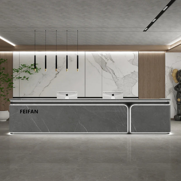 Executive Aesthetic Reception Desks Simple Company Best Desks Modern Luxury Salon Industrial Escritorio Commercial Furniture