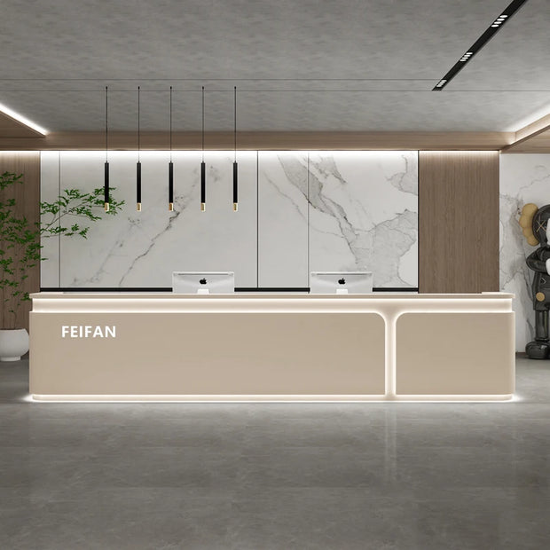 Executive Aesthetic Reception Desks Simple Company Best Desks Modern Luxury Salon Industrial Escritorio Commercial Furniture