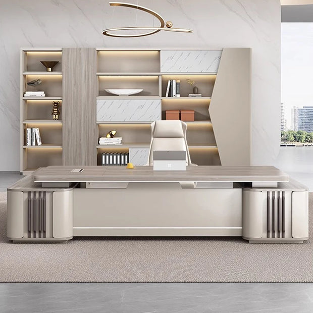 Standing Adjustable Office Desks Modern Extension Wooden White Office Desks L Shaped Corner Mesa De Escritorio Furniture Home