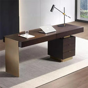 Italian Minimalism Office Desks Luxury Design Modern Study Office Desks Villa High-end Office Furniture Bureau De Chambre FYOD