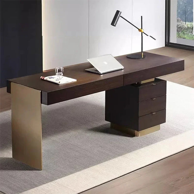 Italian Minimalism Office Desks Luxury Design Modern Study Office Desks Villa High-end Office Furniture Bureau De Chambre FYOD
